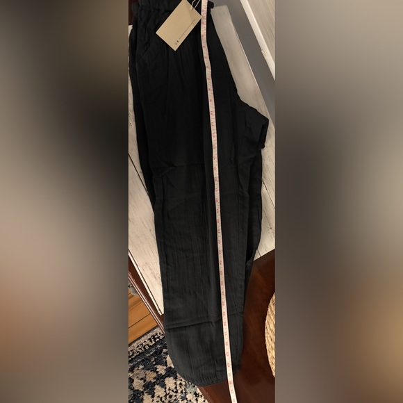 ✨NWT✨ PACT Organic Black Coastal Double Gauze Tapered Pull On Pant. - Picture 10 of 13